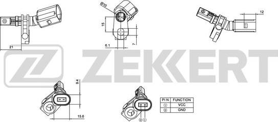 Zekkert SE-6011 - Sensore, N° giri ruota autozon.pro