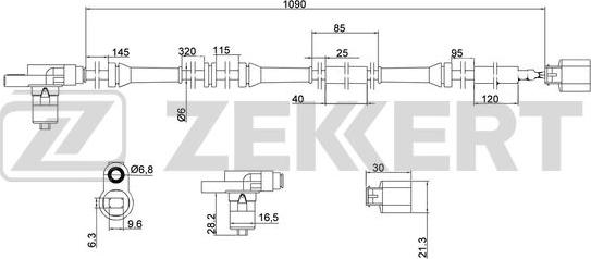 Zekkert SE-6017 - Sensore, N° giri ruota autozon.pro