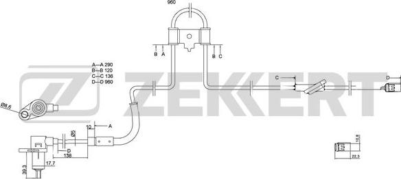 Zekkert SE-6080 - Sensore, N° giri ruota autozon.pro