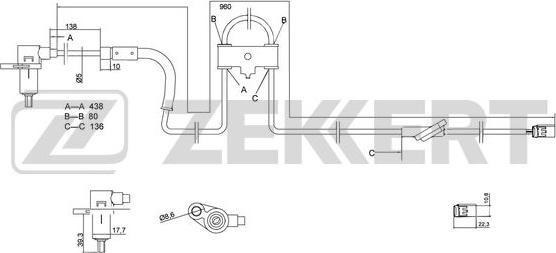 Zekkert SE-6081 - Sensore, N° giri ruota autozon.pro