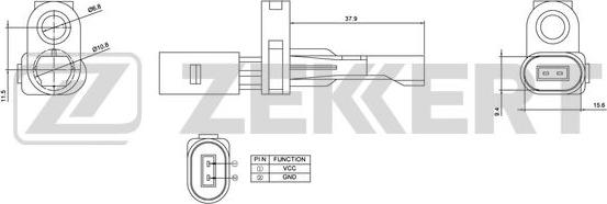 Zekkert SE-6025 - Sensore, N° giri ruota autozon.pro