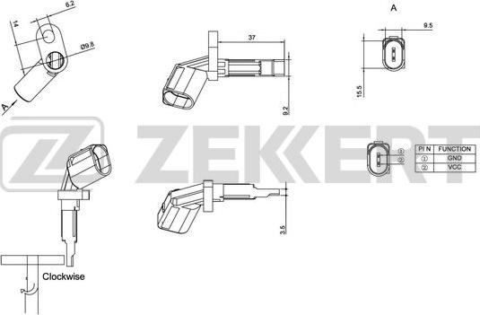 Zekkert SE-6023 - Sensore, N° giri ruota autozon.pro