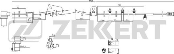 Zekkert SE-6079 - Sensore, N° giri ruota autozon.pro