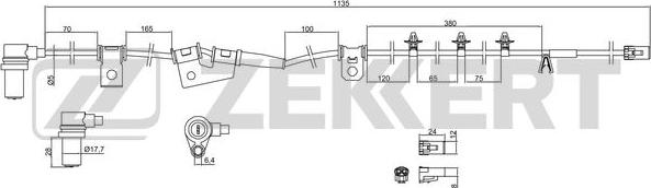 Zekkert SE-6078 - Sensore, N° giri ruota autozon.pro