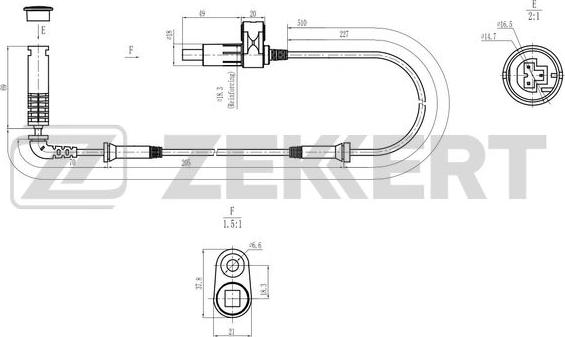 Zekkert SE-6199 - Sensore, N° giri ruota autozon.pro