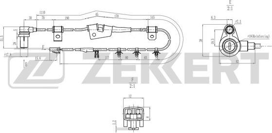 Zekkert SE-6190 - Sensore, N° giri ruota autozon.pro