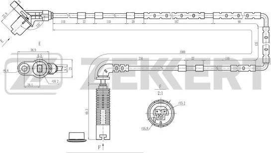 Zekkert SE-6191 - Sensore, N° giri ruota autozon.pro