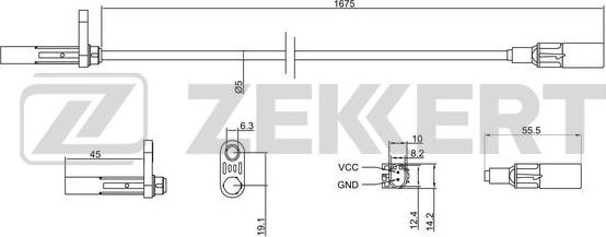 Zekkert SE-6143 - Sensore, N° giri ruota autozon.pro