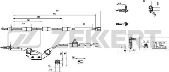 Zekkert SE-6151 - Sensore, N° giri ruota autozon.pro