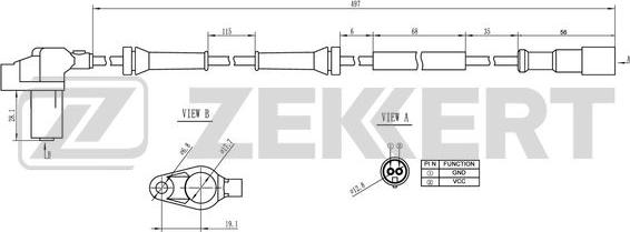 Zekkert SE-6169 - Sensore, N° giri ruota autozon.pro