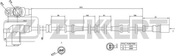 Zekkert SE-6114 - Sensore, N° giri ruota autozon.pro