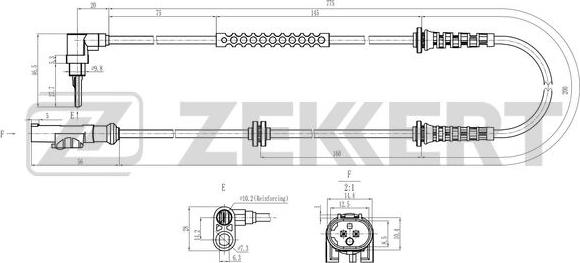 Zekkert SE-6189 - Sensore, N° giri ruota autozon.pro