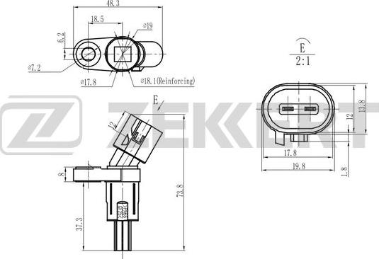 Zekkert SE-6180 - Sensore, N° giri ruota autozon.pro