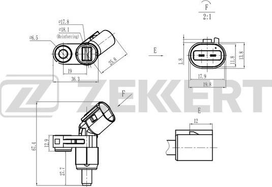 Zekkert SE-6181 - Sensore, N° giri ruota autozon.pro