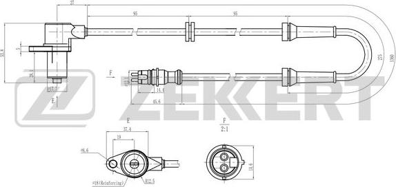 Zekkert SE-6188 - Sensore, N° giri ruota autozon.pro