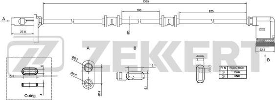 Zekkert SE-6131 - Sensore, N° giri ruota autozon.pro