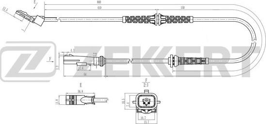 Zekkert SE-6244 - Sensore, N° giri ruota autozon.pro