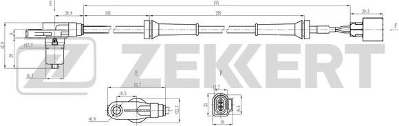 Zekkert SE-6204 - Sensore, N° giri ruota autozon.pro