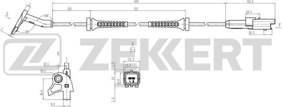 Zekkert SE-6205 - Sensore, N° giri ruota autozon.pro