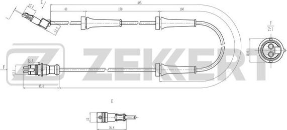 Zekkert SE-6200 - Sensore, N° giri ruota autozon.pro