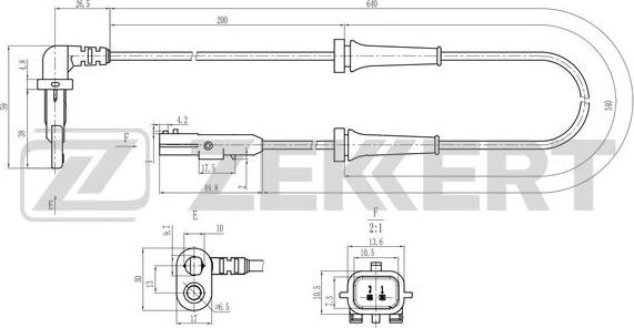 Zekkert SE-6211 - Sensore, N° giri ruota autozon.pro