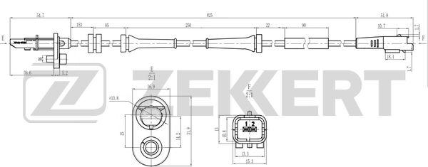 Zekkert SE-6217 - Sensore, N° giri ruota autozon.pro