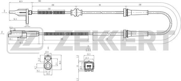 Zekkert SE-6231 - Sensore, N° giri ruota autozon.pro