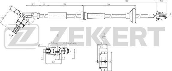 Zekkert SE-6233 - Sensore, N° giri ruota autozon.pro