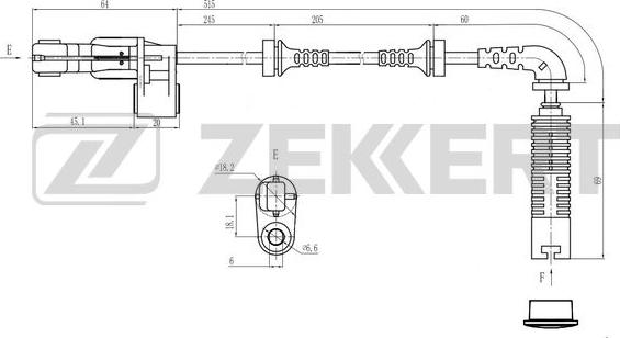 Zekkert SE-6232 - Sensore, N° giri ruota autozon.pro