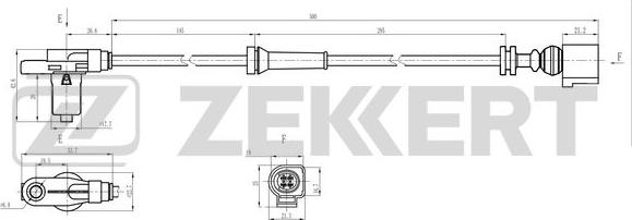 Zekkert SE-6237 - Sensore, N° giri ruota autozon.pro