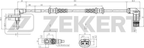 Zekkert SE-6223 - Sensore, N° giri ruota autozon.pro