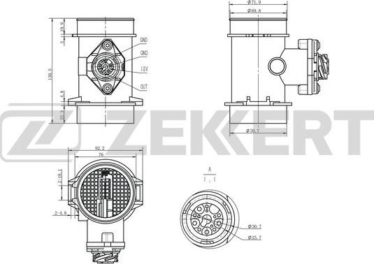 Zekkert SE-1059 - Debimetro autozon.pro