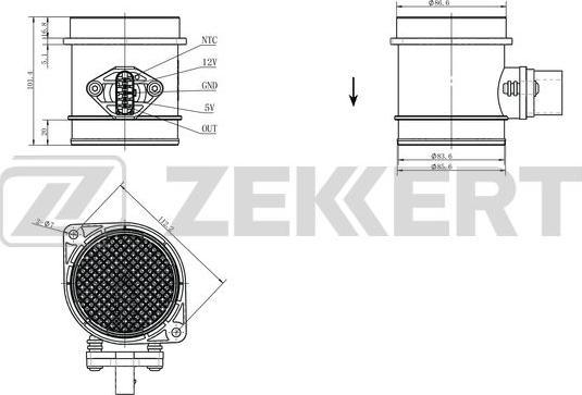 Zekkert SE-1066 - Sensore, Pressione collettore d'aspirazione autozon.pro