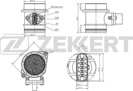 Zekkert SE-1061 - Sensore, Pressione collettore d'aspirazione autozon.pro