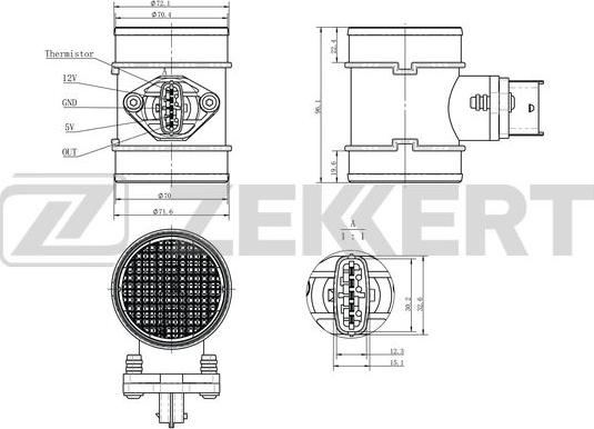 Zekkert SE-1067 - Sensore, Pressione collettore d'aspirazione autozon.pro