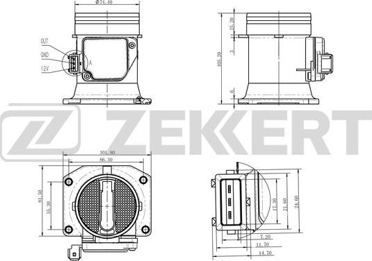 Zekkert SE-1015 - Debimetro autozon.pro