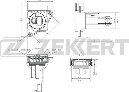 Zekkert SE-1086 - Sensore, Pressione collettore d'aspirazione autozon.pro