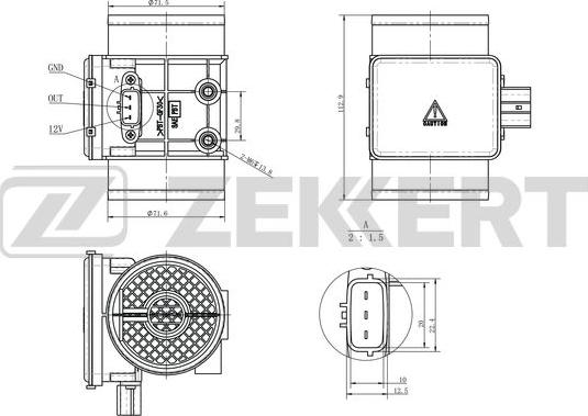 Zekkert SE-1078 - Sensore, Pressione collettore d'aspirazione autozon.pro