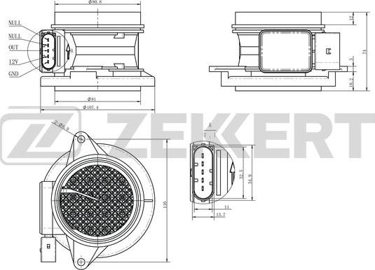 Zekkert SE-1073 - Sensore, Pressione collettore d'aspirazione autozon.pro