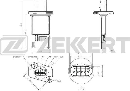 Zekkert SE-1077 - Sensore, Pressione collettore d'aspirazione autozon.pro