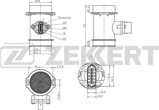 Zekkert SE-1101 - Sensore, Pressione collettore d'aspirazione autozon.pro