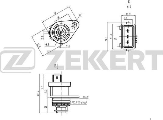 Zekkert SE-8506 - Sensore, Velocità autozon.pro