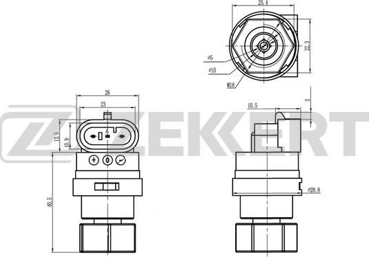 Zekkert SE-8514 - Sensore, Velocità autozon.pro