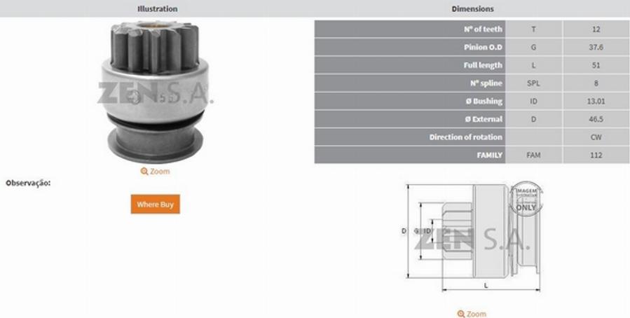 ZEN 1567 - Pignone, Motorino d'avviamento autozon.pro