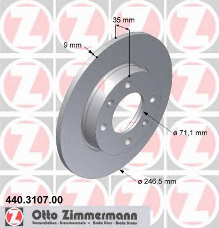 Zimmermann 440 3107 00 - Discofreno autozon.pro