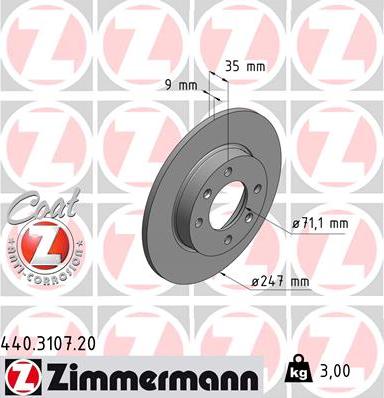 Zimmermann 440.3107.20 - Discofreno autozon.pro