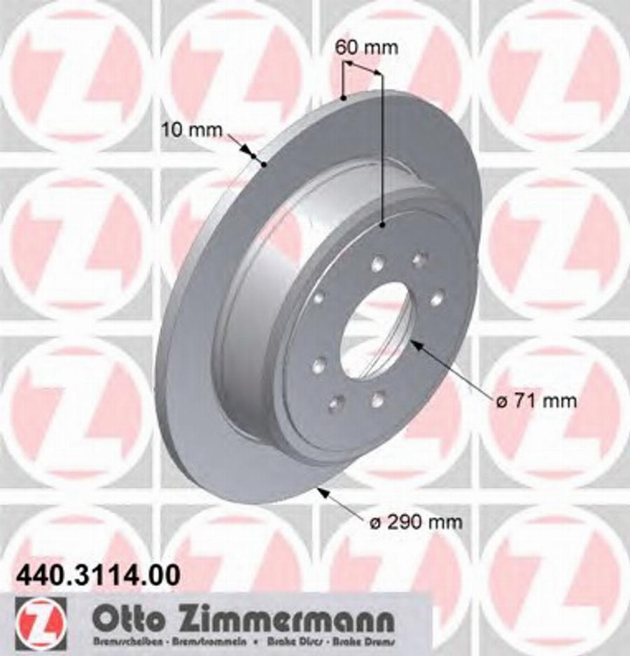 Zimmermann 440.3114.00 - Discofreno autozon.pro