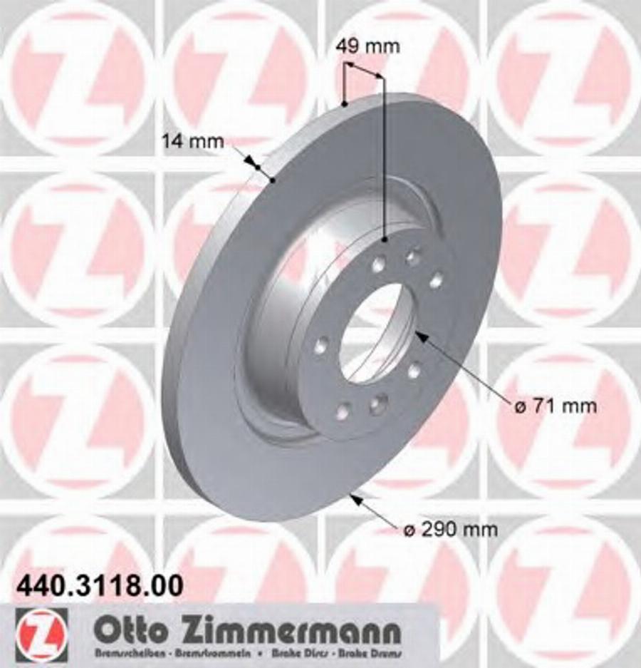 Zimmermann 440.3118.00 - Discofreno autozon.pro