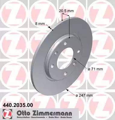 Zimmermann 440.2035.00 - Discofreno autozon.pro