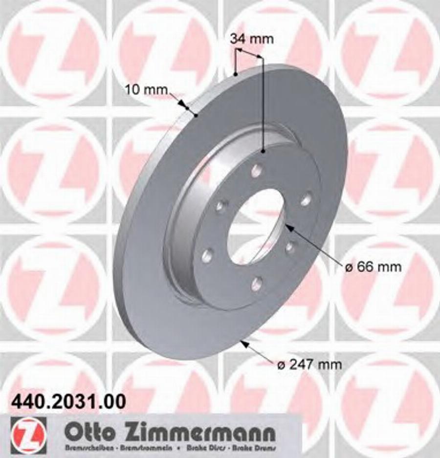 Zimmermann 440 2031 00 - Discofreno autozon.pro